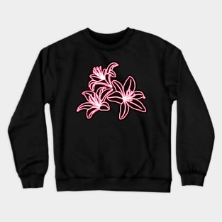 Lilies Flowers Crewneck Sweatshirt